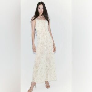 Sheer Floral Maxi Dress